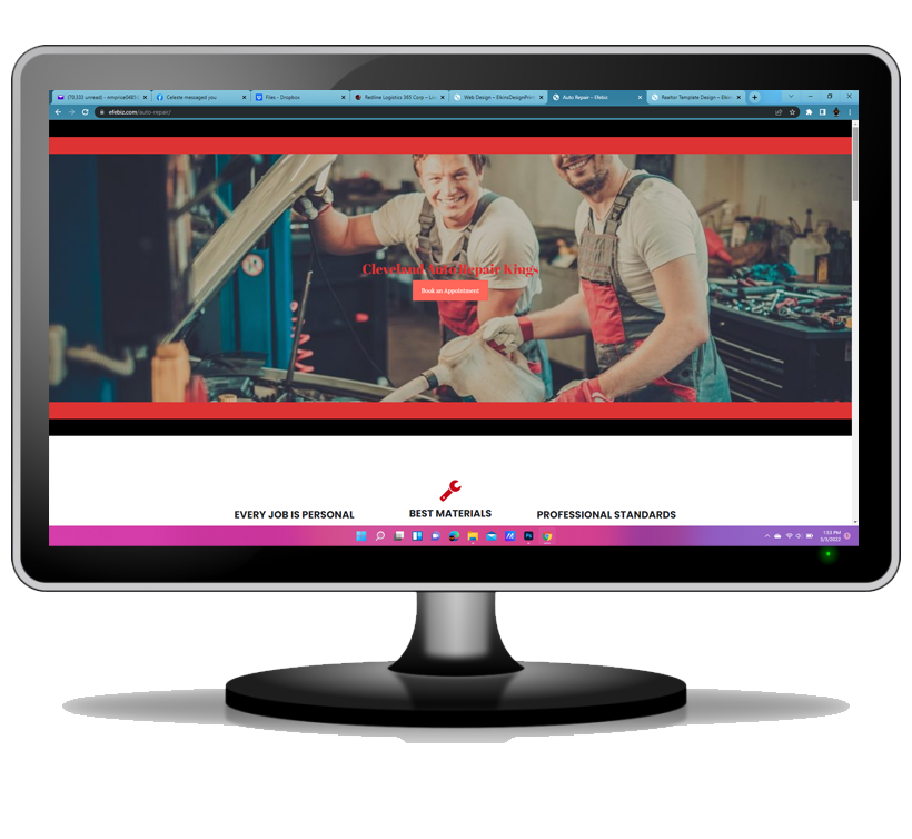Auto Repair Web Design Template