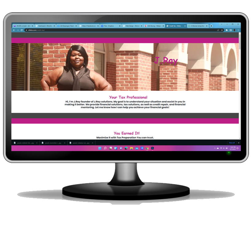 Credit Tax Web Design Template