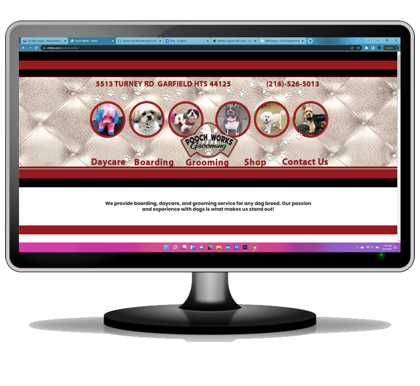 Dog Grooming Web Design Template