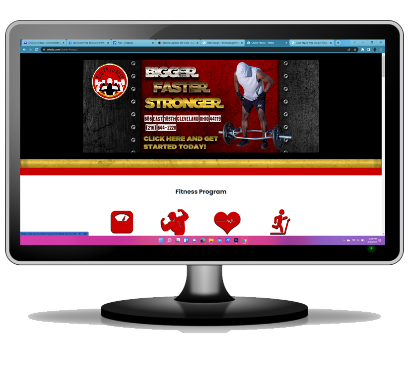 Fitness Web Design Template