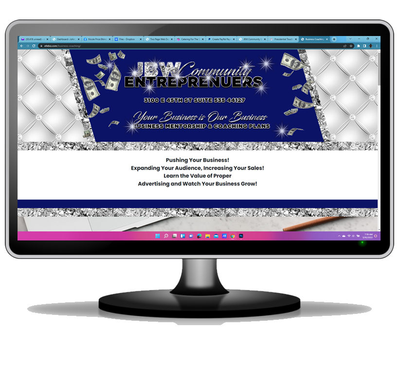 Business Coaching Web Design Template