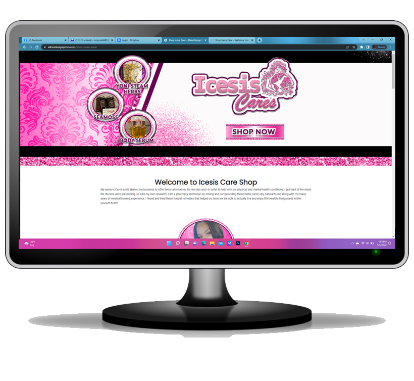 Natural Health Shop Web Design Template