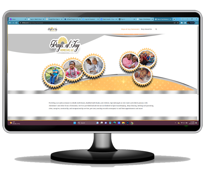 Silver and Sparkle Yellow Care Home Web Template