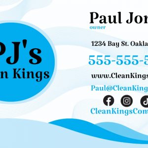 Cleaning Business Card Template Print Design
